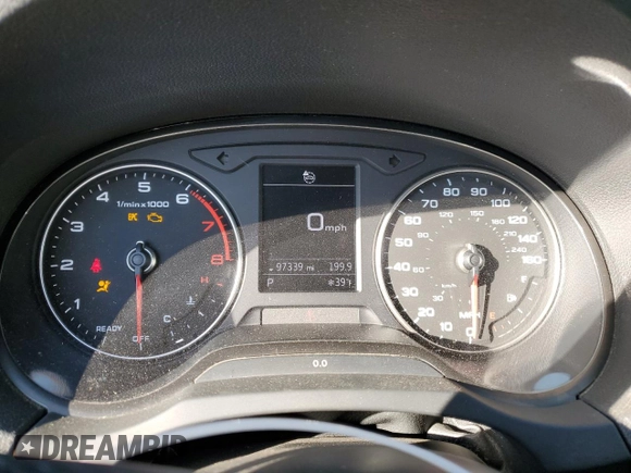 2018 Audi A3 Sedan Premium with VIN WAUB8GFF7J1005436, listed as a Copart auction lot 77723243 with 97,339 mi miles. Bid and sale history available at carsss.com. Image 9.