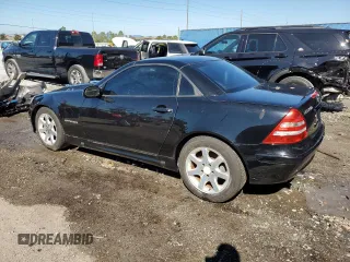 2002 Mercedes-Benz SLK-Class 2.3L Kompressor with VIN WDBKK49F92F254662, listed as a Copart auction lot 43461805 with 107,162 mi miles and Non Repairable. Bid and sale history available at carsss.com. Image 2.