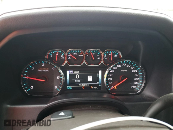 2017 Chevrolet Silverado 1500 LTZ with VIN 3GCUKSEC0HG177682, listed as a Copart auction lot 52962615 with 154,938 mi miles and Non Repairable. Bid and sale history available at DreamBid. Image 9.