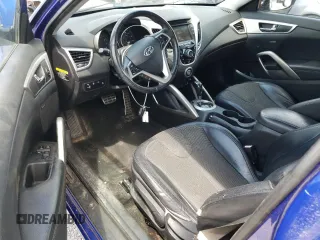 2012 Hyundai Veloster w/Red Int with VIN KMHTC6AD2CU048049, listed as a Copart auction lot 63796274 with 122,914 mi miles and Salvage title. Bid and sale history available at DreamBid. Image 8.