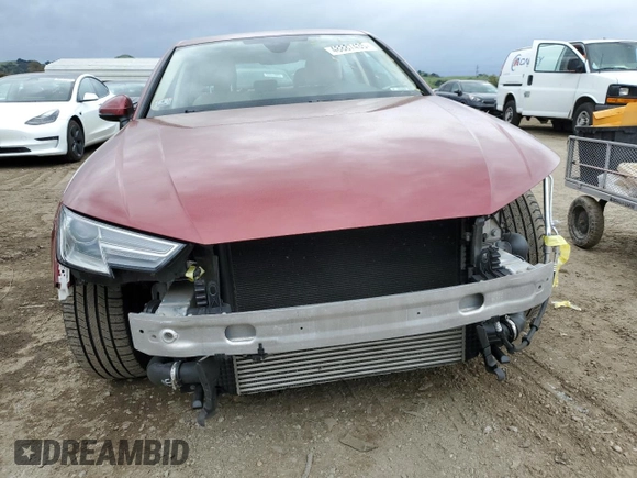 2019 Audi A4 Premium with VIN WAUDNAF4XKN018883, listed as a Copart auction lot 48887435 with 34,101 mi miles and Salvage Title. Bid and sale history available at DreamBid. Image 5.