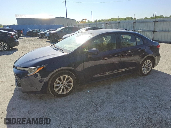 2021 Toyota Corolla LE with VIN JTDVPMAE9MJ122648, listed as a Copart auction lot 50896255 with 44,451 mi miles and Clean Title. Bid and sale history available at carsss.com. Image 1.