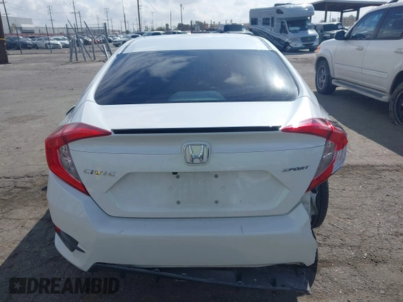 2020 Honda Civic Sedan Sport with VIN 2HGFC2F84LH600905, listed as a IAAI auction lot 41903345 with 24,455 mi miles. Bid and sale history available at carsss.com. Image 6.