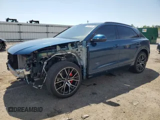 2022 Audi Q8 Premium Plus with VIN WA1EVBF17ND033588, listed as a Copart auction lot 53293194 with 20,244 mi miles and Salvage Title. Bid and sale history available at carsss.com. Image 1.