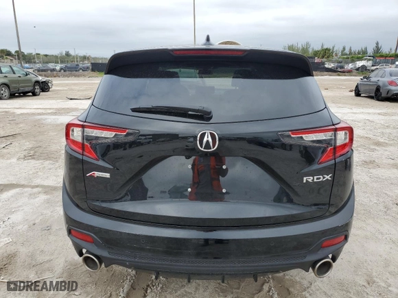 2023 Acura RDX w/A-Spec Package with VIN 5J8TC1H67PL002700, listed as a Copart auction lot 38978814 with 11,367 mi miles. Bid and sale history available at carsss.com. Image 6.