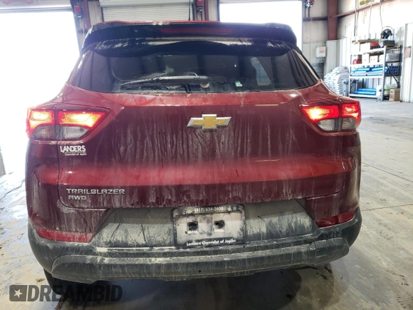 2024 Chevrolet TrailBlazer LS with VIN KL79MNSL3RB081509, listed as a Copart auction lot 86364794 with 25,550 mi miles and Salvage Title. Bid and sale history available at DreamBid. Image 6.
