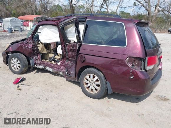 2008 Honda Odyssey EX-L with VIN 5FNRL38728B093795, listed as a IAAI auction lot 41798829 with 1 mi miles. Bid and sale history available at carsss.com. Image 3.