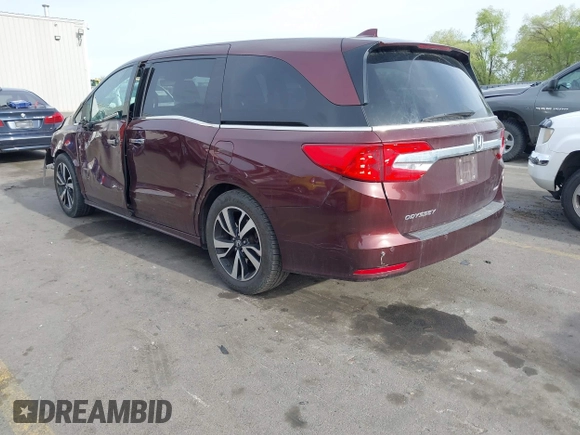 2018 Honda Odyssey Elite with VIN 5FNRL6H94JB067479, listed as a IAAI auction lot 42100911 with 160,174 mi miles and . Bid and sale history available at DreamBid. Image 3.