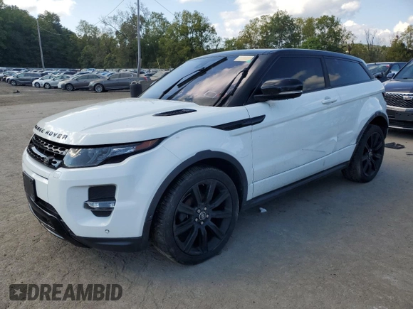 2013 Land Rover Range Rover Evoque Dynamic Premium with VIN SALVT1BG1DH825462, listed as a Copart auction lot 72573234 with 0 mi miles and Clean Title. Bid and sale history available at carsss.com. Image 1.