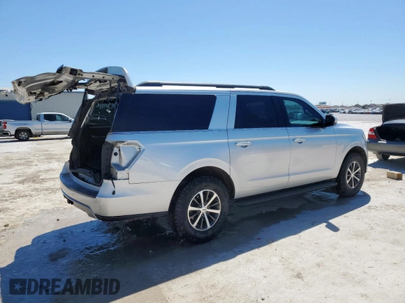 2019 Ford Expedition Max XLT with VIN 1FMJK1JT8KEA37151, listed as a Copart auction lot 50173895 with 142,360 mi miles and Salvage Title. Bid and sale history available at DreamBid. Image 3.