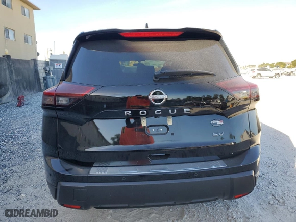 2024 Nissan Rogue SV with VIN 5N1BT3BA7RC738523, listed as a Copart auction lot 43088495 with 652 mi miles and Salvage Title. Bid and sale history available at carsss.com. Image 6.