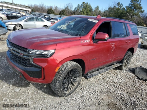 2022 Chevrolet Tahoe Z71 with VIN 1GNSKPKD1NR140015, listed as a Copart auction lot 88928635 with 0 mi miles and Salvage Title. Bid and sale history available at carsss.com. Image 1.