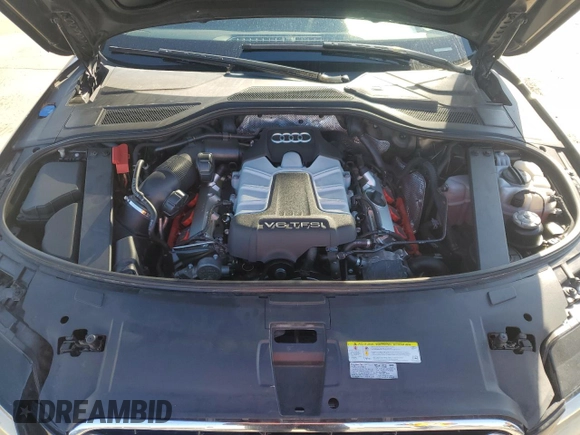 2014 Audi A8 3.0T with VIN WAURGAFD7EN011250, listed as a Copart auction lot 83664654 with 102,924 mi miles and Salvage title. Bid and sale history available at DreamBid. Image 11.