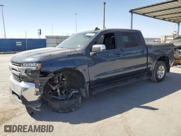 2020 Chevrolet Silverado 1500 LT with VIN 3GCPWCED6LG343695, listed as a Copart auction lot 48911365 with 47,640 mi miles and Salvage Title. Bid and sale history available at carsss.com. Image 1.