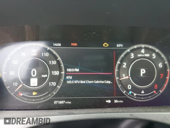 2019 Jaguar F-Pace 30t Portfolio z VIN SADCN2GX7KA365936, wystawiony jako Copart lot #58727155 z przebiegiem 71 697 mil mil oraz Szkoda całkowita • Salvage title. Historia ofert i sprzedaży dostępna na DreamBid. Obrazek 9.