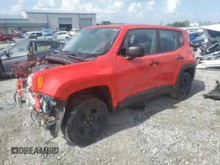 2017 Jeep Renegade Sport z VIN ZACCJBAB9HPF62023, wystawiony jako Copart lot #61213415 z przebiegiem 75 433 mil mil oraz Szkoda całkowita • Salvage title. Historia ofert i sprzedaży dostępna na DreamBid. Obrazek 1.