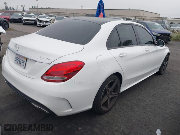 2017 Mercedes-Benz C 300 with VIN 55SWF4KB0HU213945, listed as a IAAI auction lot 42441143 with 100,274 mi miles and . Bid and sale history available at DreamBid. Image 4.