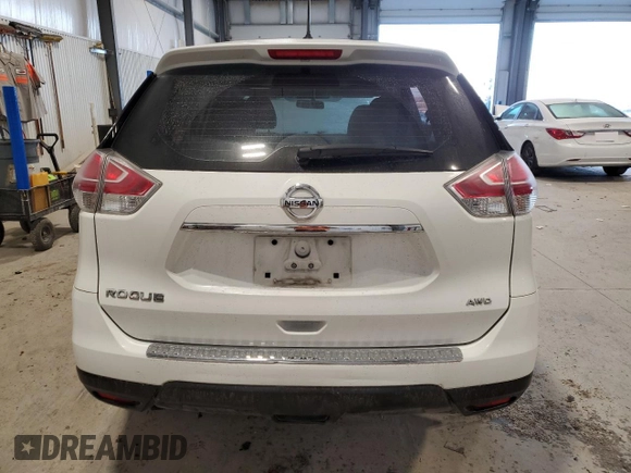 2016 Nissan Rogue S with VIN JN8AT2MV5GW152672, listed as a Copart auction lot 52800985 with 143,615 mi miles and Salvage Title. Bid and sale history available at carsss.com. Image 6.