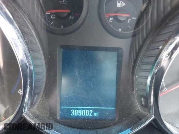 2012 Chevrolet Cruze 1LT with VIN 1G1PF5SC1C7177307, listed as a IAAI auction lot 42142726 with 309,002 mi miles and . Bid and sale history available at DreamBid. Image 7.