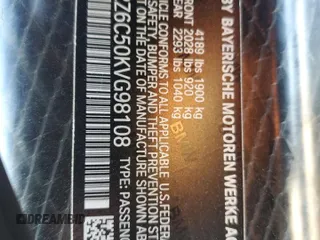 2019 BMW i8 z VIN WBY2Z6C50KVG98108, wystawiony jako Copart lot #78229043 z przebiegiem 31 133 mil mil oraz Szkoda całkowita • Salvage title. Historia ofert i sprzedaży dostępna na DreamBid. Obrazek 15.