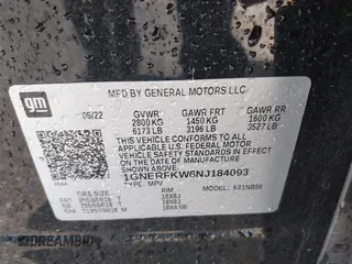 2022 Chevrolet Traverse LS with VIN 1GNERFKW6NJ184093, listed as a IAAI auction lot 41867296 with 28,733 mi miles and . Bid and sale history available at DreamBid. Image 9.