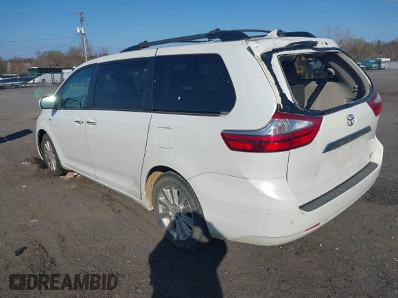 2016 Toyota Sienna Ltd with VIN 5TDDK3DC6GS140563, listed as a IAAI auction lot 41886329 with 130,460 mi miles. Bid and sale history available at carsss.com. Image 3.