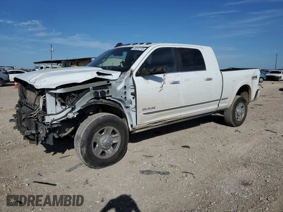 2022 Ram 2500 Limited with VIN 3C6UR5TL1NG391969, listed as a Copart auction lot 45242165 with 147,035 mi miles and Salvage title. Bid and sale history available at DreamBid. Image 1.