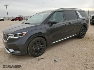 2022 Kia Carnival SX Prestige with VIN KNDNE5H33N6102450, listed as a Copart auction lot 45278105 with 62,271 mi miles and Salvage Title. Bid and sale history available at carsss.com. Image 1.