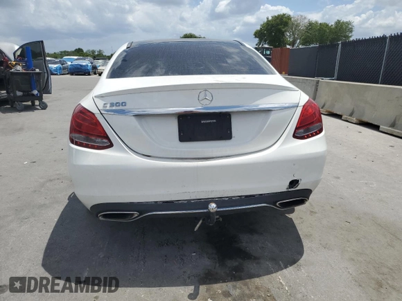 2018 Mercedes-Benz C 300 with VIN WDDWF4JB5JR344961, listed as a Copart auction lot 55126045 with 112,675 mi miles and Clean Title. Bid and sale history available at DreamBid. Image 6.