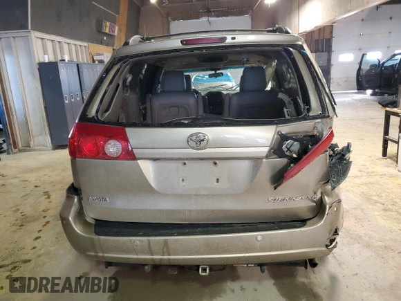2009 Toyota Sienna XLE with VIN 5TDZK22C19S236333, listed as a Copart auction lot 46102125 with 177,302 mi miles and Non repairable. Bid and sale history available at DreamBid. Image 6.