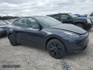 2025 Tesla Model Y Long Range with VIN 7SAYGDEE7SA342995, listed as a Copart auction lot 47588745 with 2,356 mi miles and Salvage Title. Bid and sale history available at carsss.com. Image 4.