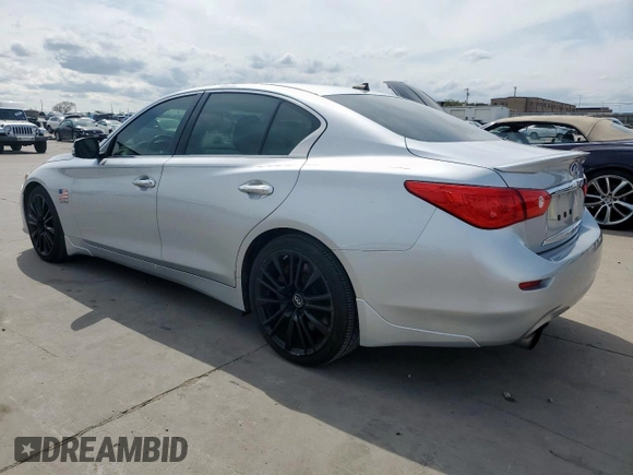 2017 Infiniti Q50 Red Sport 400 with VIN JN1FV7AP2HM851093, listed as a Copart auction lot 50955125 with 59,688 mi miles and Clean title. Bid and sale history available at DreamBid. Image 2.