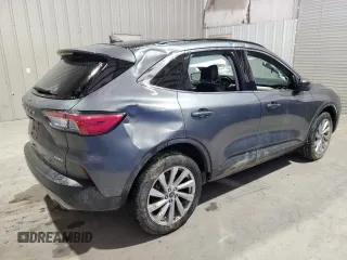 2021 Ford Escape Titanium with VIN 1FMCU9J94MUA78942, listed as a Copart auction lot 88119075 with 55,153 mi miles and Salvage Title. Bid and sale history available at carsss.com. Image 3.