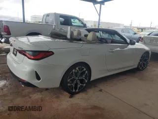 2025 BMW 4 Series 430i with VIN WBA33DB03SCS40361, listed as a Copart auction lot 48397335 with 3,949 mi miles and Salvage title. Bid and sale history available at DreamBid. Image 3.