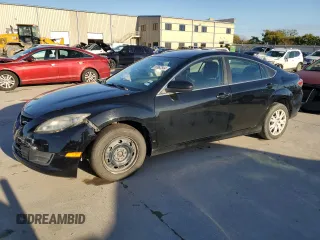 2009 Mazda 6 i Sport with VIN 1YVHP81A595M17306, listed as a Copart auction lot 80962544 with 169,387 mi miles and Salvage Title. Bid and sale history available at carsss.com. Image 1.
