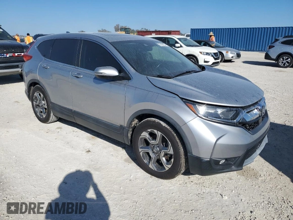 2017 Honda CR-V EX-L with VIN 5J6RW1H88HL000614, listed as a Copart auction lot 75193234 with Not Provided miles and Salvage Title. Bid and sale history available at DreamBid. Image 4.