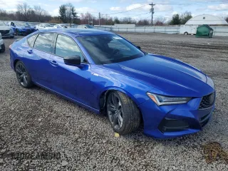 2021 Acura TLX w/A-Spec Package with VIN 19UUB6F56MA005965, listed as a Copart auction lot 51121865 with 42,428 mi miles and Salvage Title. Bid and sale history available at carsss.com. Image 4.
