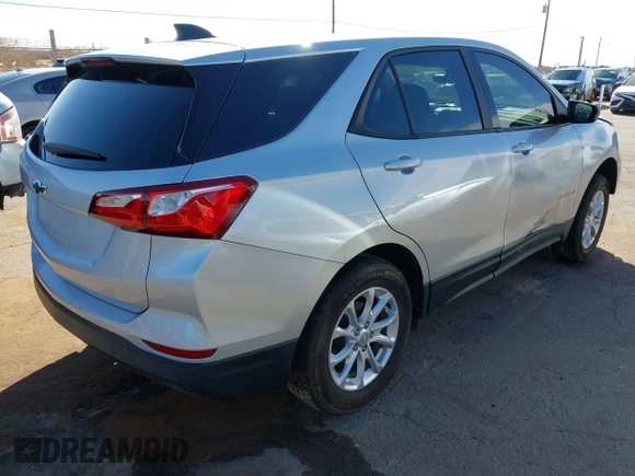 2020 Chevrolet Equinox LS with VIN 3GNAXHEV1LS654027, listed as a IAAI auction lot 41612632 with 87,311 mi miles. Bid and sale history available at carsss.com. Image 4.