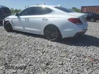 2019 Genesis G70 Advanced with VIN KMTG74LEXKU016731, listed as a Copart auction lot 52879505 with 122,465 mi miles and Salvage title. Bid and sale history available at DreamBid. Image 2.