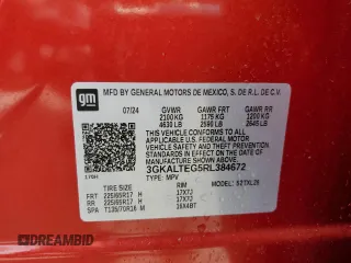 2024 GMC Terrain SLE z VIN 3GKALTEG5RL384672, wystawiony jako Copart lot #53125205 z przebiegiem 13 736 mil mil oraz Szkody całkowita. Historia ofert i sprzedaży dostępna na DreamBid. Obrazek 13.
