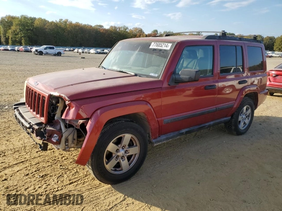 2006 Jeep Commander with VIN 1J8HH48N96C179559, listed as a Copart auction lot 77685214 with 184,513 mi miles and Clean Title. Bid and sale history available at carsss.com. Image 1.