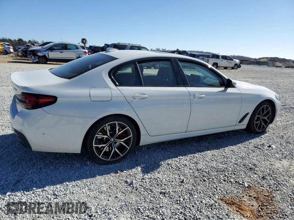 2023 BMW 5 Series 540i xDrive with VIN WBA73BJ07PWY20967, listed as a Copart auction lot 83665074 with Not Provided miles and Salvage Title. Bid and sale history available at carsss.com. Image 3.