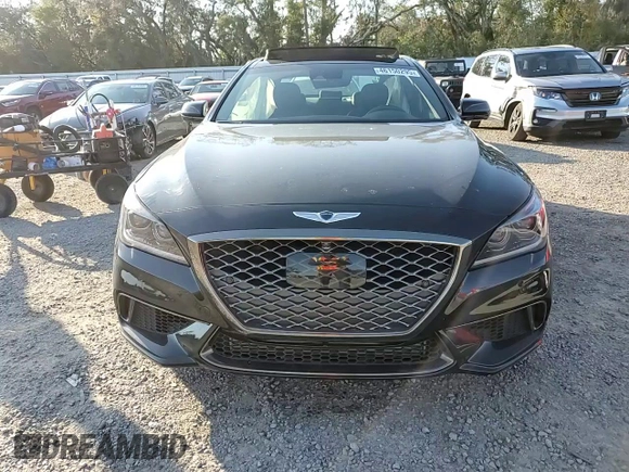 2019 Genesis G80 3.3T Sport with VIN KMHGN4JB3KU300405, listed as a Copart auction lot 46150295 with 53,482 mi miles and Salvage Title. Bid and sale history available at carsss.com. Image 11.