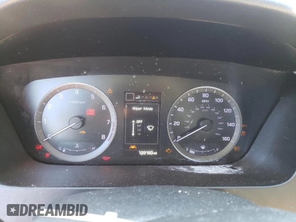 2016 Hyundai Sonata Sport with VIN 5NPE34AF1GH341346, listed as a Copart auction lot 50891895 with 120,180 mi miles and Salvage Title. Bid and sale history available at DreamBid. Image 9.