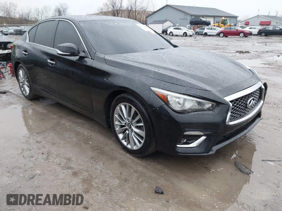2018 Infiniti Q50 Sport z VIN JN1EV7AP3JM358184, wystawiony jako IAAI lot #42005200 z przebiegiem 99 264 mil mil oraz . Historia ofert i sprzedaży dostępna na DreamBid. Obrazek 1.