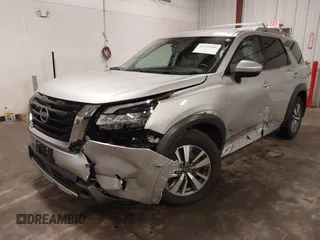 2022 Nissan Pathfinder SL with VIN 5N1DR3CC0NC271821, listed as a IAAI auction lot 42525996 with 62,555 mi miles and . Bid and sale history available at DreamBid. Image 6.