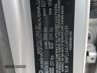 2023 Hyundai Elantra SE with VIN 5NPLL4AG4PH110439, listed as a Copart auction lot 48085275 with 32,492 mi miles and Clean Title. Bid and sale history available at DreamBid. Image 12.