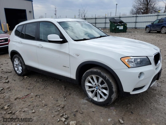 2013 BMW X3 xDrive28i with VIN 5UXWX9C51D0A11095, listed as a Copart auction lot 53869505 with 136,841 mi miles and Clean Title. Bid and sale history available at carsss.com. Image 4.