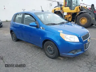 2009 Chevrolet Aveo 1LT with VIN KL1TD66E29B679088, listed as a IAAI auction lot 42606534 with Not provided miles and . Bid and sale history available at DreamBid. Image 1.