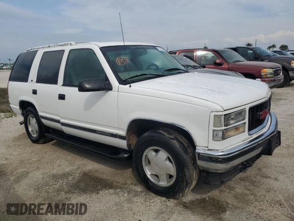 1998 GMC Yukon with VIN 1GKEK13R9WJ711087, listed as a Copart auction lot 73795594 with 177,708 mi miles and Non Repairable. Bid and sale history available at carsss.com. Image 4.